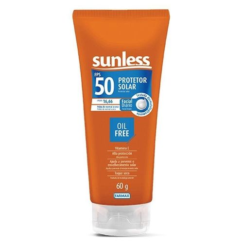 PROTETOR SOLAR SUNLESS FACIAL FPS 50 60G - FARMAX