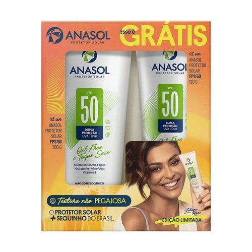Kit Protetor Solar Corporal Anasol FPS 50 200g + 120g