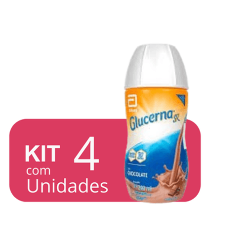 KIT C/4 UN Glucerna SR Chocolate 200ml