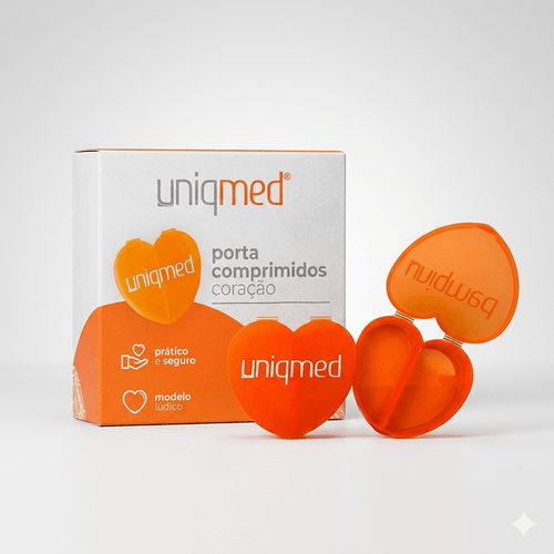 PORTA COMPRIMIDOS CORACAO UNIQMED