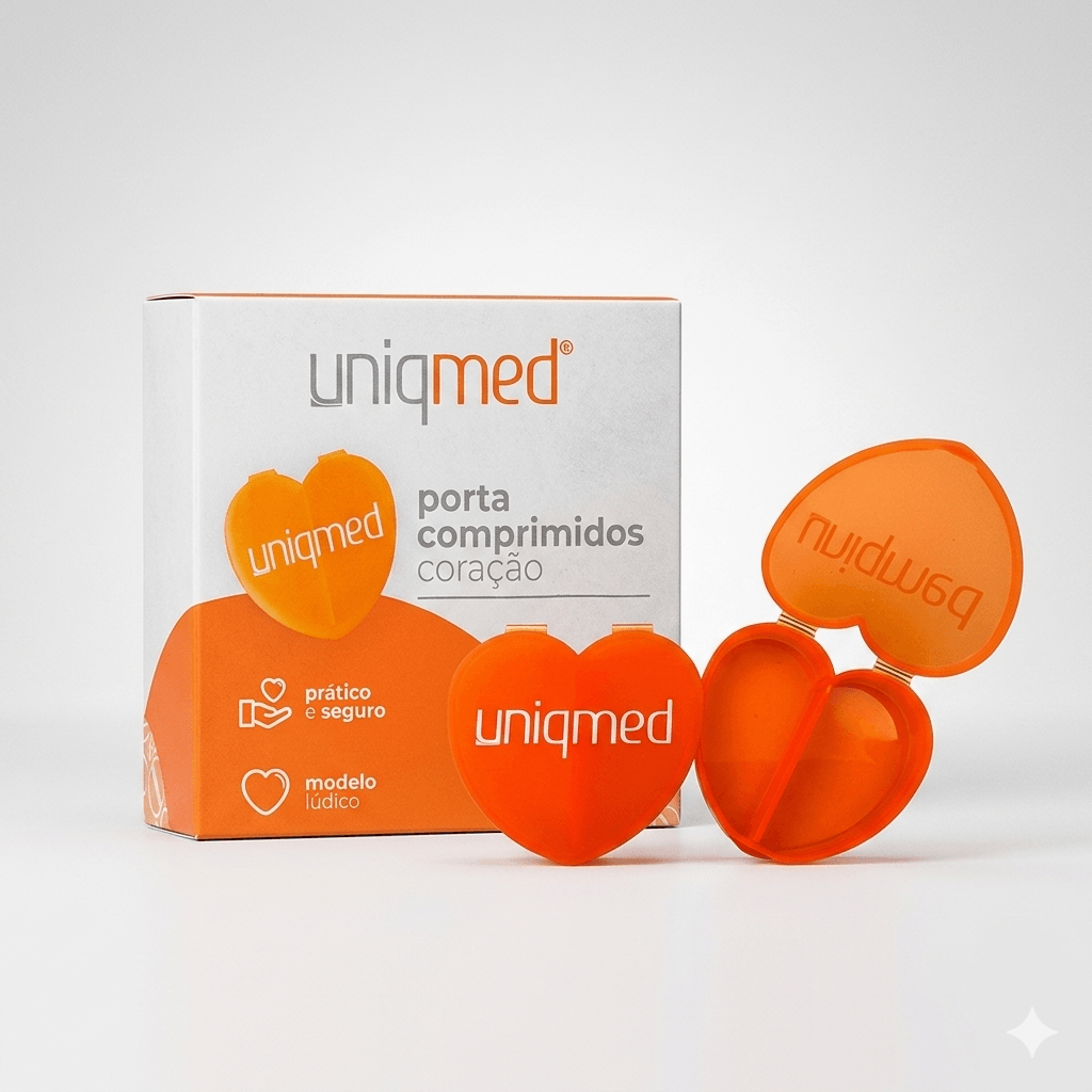 PORTA COMPRIMIDOS CORACAO UNIQMED