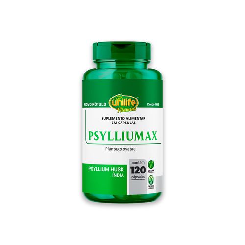 Psyllium Husk Unilife Psylliumax 120 cápsulas