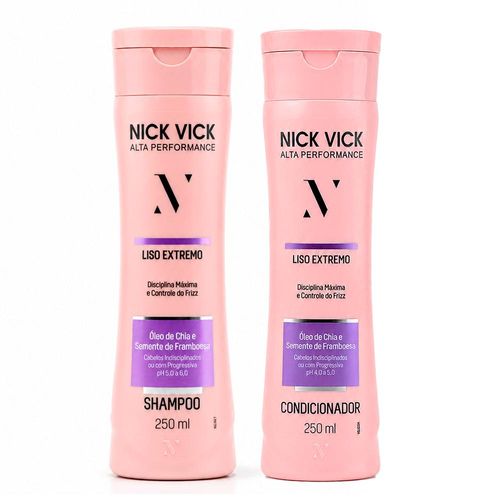 Kit Liso Extremo NICK VICK Alta Performance Intense (Shampoo e Condicionador) Kit Liso Extremo NICK VICK  (Shampoo e Condicionador)