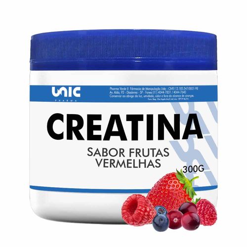 Creatina  Com  Sabor - 300g Frutas Vermelhas Frutas Vermelhas Frutas Vermelhas