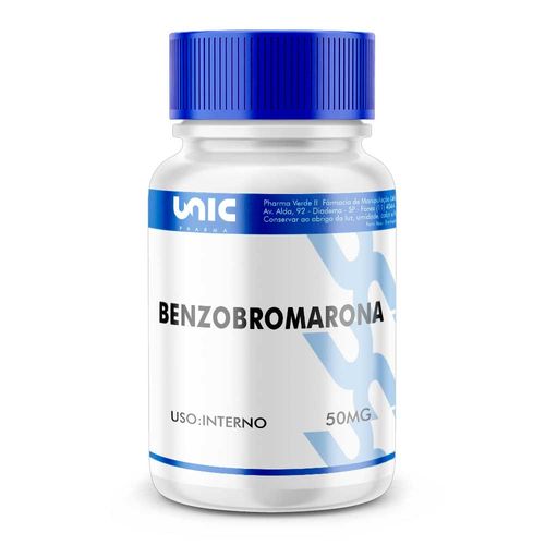 Benzobromarona 50mg 60 Cápsulas 60 Cápsulas 60 Cápsulas