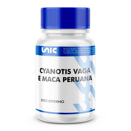 Cyanotis vaga 200mg e Maca peruana 500mg 120 Cápsulas 120 Cápsulas 120 Cápsulas