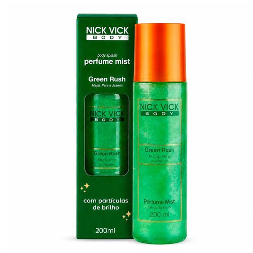 Body Splash Nick Vick Body Green Rush Perfum Mist 200ml