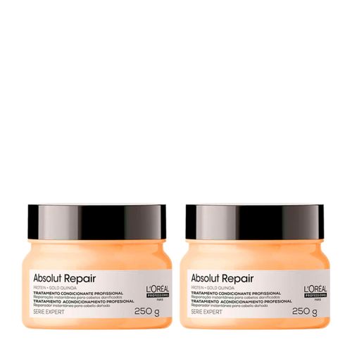 Kit L'Oréal Professionnel Serie Expert Absolut Repair Gold Quinoa - Máscara de Reparação 250g - 2 Unidades Kit Kit L'Oréal Professionnel Serie Expert Absolut Repair Gold Quinoa - Máscara de Reparação 250g - 2 Unidades Kit