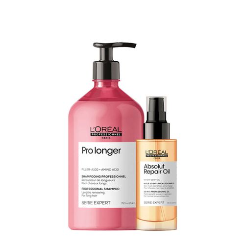 Kit L'Oréal Professionnel Serie Expert Pro Longer - Shampoo 750ml + Óleo 90ml Kit Kit L'Oréal Professionnel Serie Expert Pro Longer - Shampoo 750ml + Óleo 90ml Kit