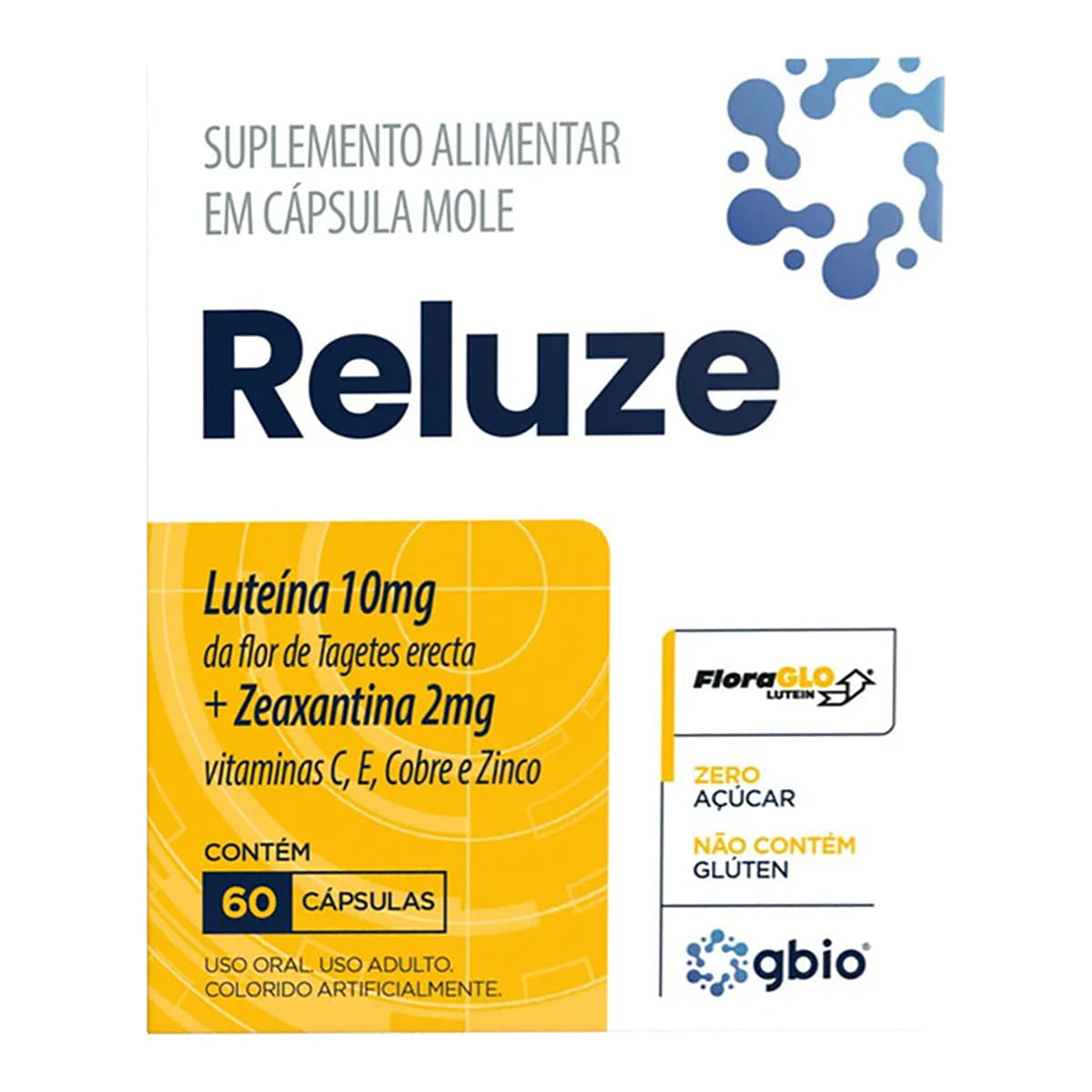 Suplemento alimentar Reluze 60 cápsulas moles
