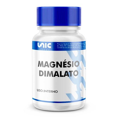 Magnésio dimalato 300mg 120 Cápsulas 120 Cápsulas 120 Cápsulas