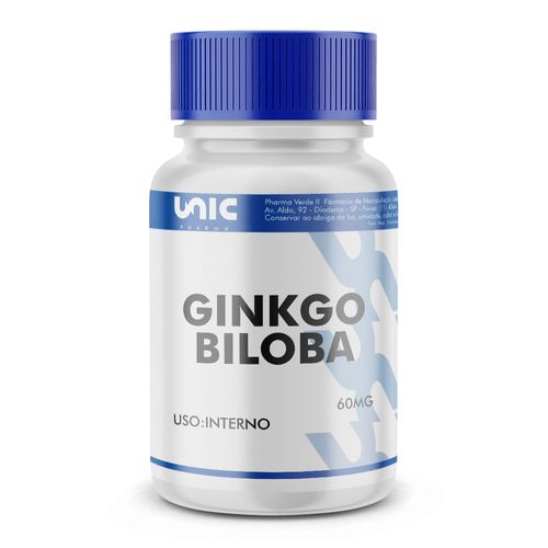 Ginkgo biloba 60mg 60 Cápsulas 60 Cápsulas 60 Cápsulas