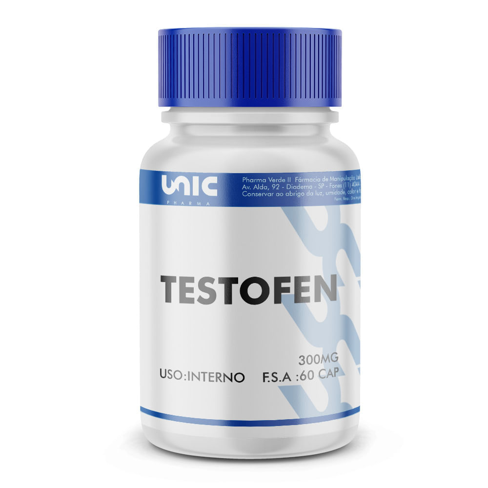 Testofen 300mg com selo de autenticidade 60 Doses