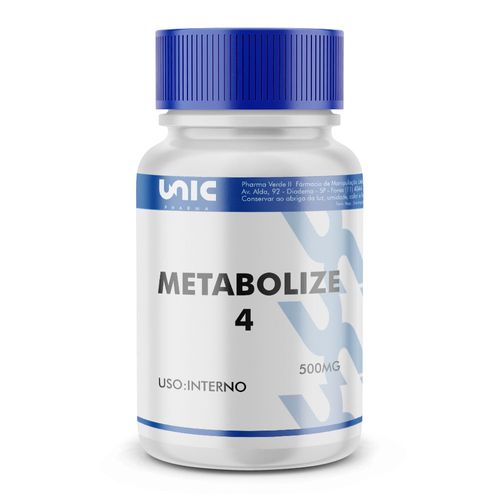 Metabolize 4 500mg com selo de autenticidade 120 Cápsulas 120 Cápsulas 120 Cápsulas