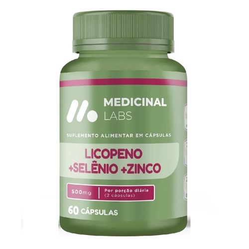 LICOPENO + SELENIO + ZINCO 500MG 60CAPS MEDICINAL LABS