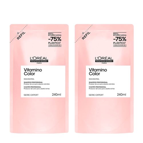 Kit L'Oréal Professionel Serie Expert Vitamino Color Shampoo 240ml Refil - 2 Unidades Kit