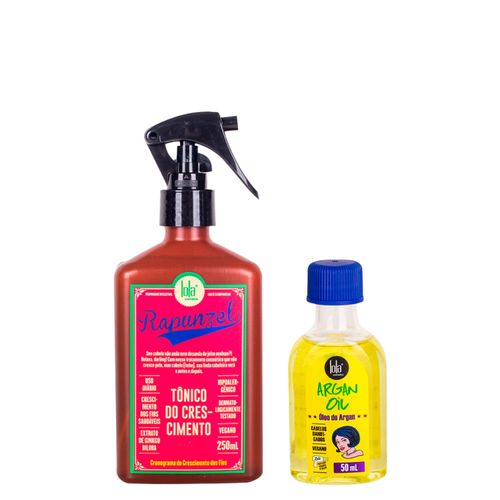 Kit Lola From Rio - Tônico Rapunzel 250ml + Leave-In Argan Oil 50ml Kit