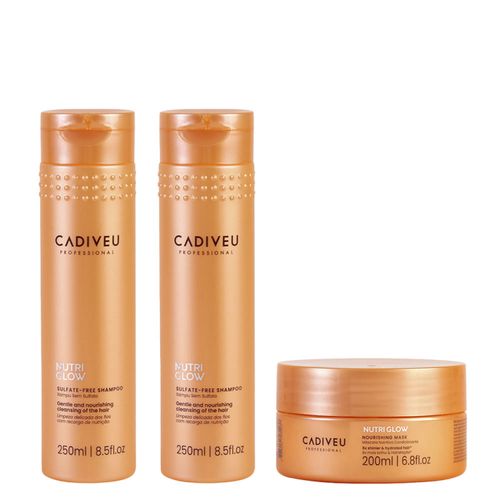 Kit Cadiveu Nutri Glow Shampoo + Condicionador + Máscara INATIVO - Kit