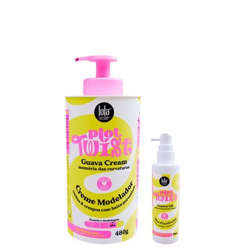 Kit Lola Cosmetics Plot Twist - Óleo Capilar 90ml + Creme Modelador 480g Kit