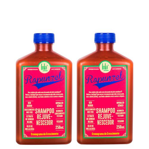 Kit Lola Cosmetics Rapunzel - Shampoo Rejuvenescedor 250ml - 2 Unidades Kit
