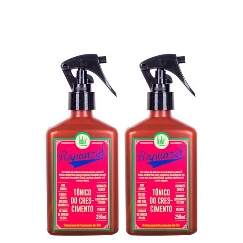 Kit Lola Cosmetics Rapunzel - Tônico Capilar de Crescimento 250ml - 2 Unidades Kit