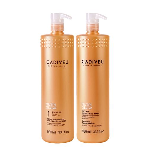 Kit Cadiveu Nutri Glow - Shampoo 980ml + Máscara de Nutrição 980ml Kit