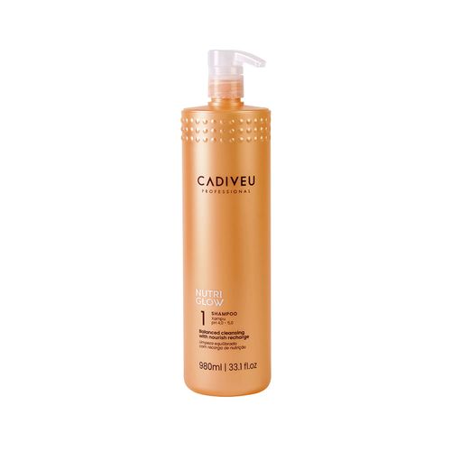 Kit Cadiveu Nutri Glow - Shampoo 980ml + Máscara de Nutrição 980ml + Leave-In 215ml Kit