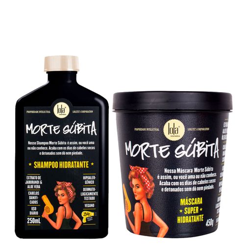 Kit Lola Cosmetics Hidratação Morte Súbita - Shampoo 250ml + Máscara de Hidratação 450g Kit