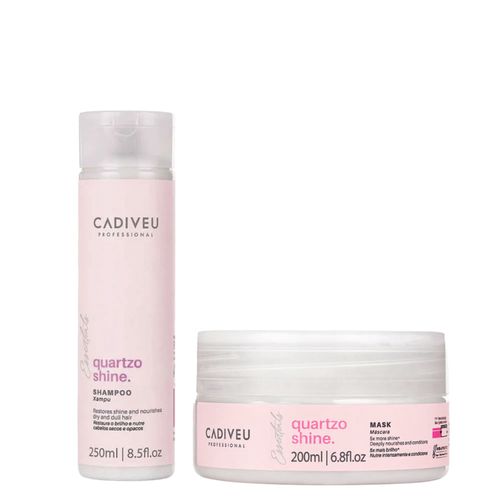 Kit Cadiveu Essentials Quartzo Shine - Shampoo 250ml + Máscara de Brilho 200ml Kit