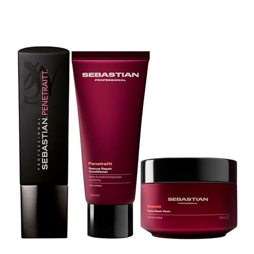 Kit Sebastian Professional Penetraitt - Shampoo 250ml + Condicionador 250ml + Máscara 150ml Kit