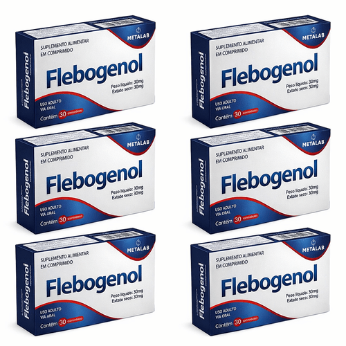 Kit C/6 Flebogenol 50mg C/30 Comprimidos