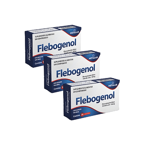 Kit C/3 Flebogenol 50mg C/30 Comprimidos