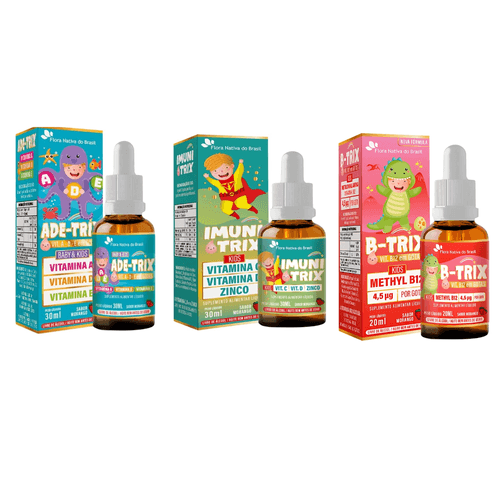 it Vitaminas Infantil Flora Nativa ADE-Trix, Imuni Trix e B-Trix
