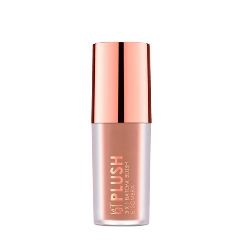 Batom Blush e Sombra Bruna Tavares Plush Latte 3x1 6g 6g