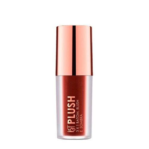 Batom Blush e Sombra  Bruna Tavares Bt Plush Cocoa 3x1 6g 6g