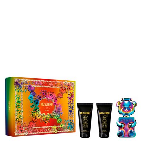 Kit Moschino Perfume Toy Pearl Eau de Parfum Masculino 50ml + Loção Corporal 50ml + Gel de Banho 50ml Kit