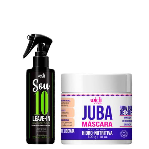 Kit Widi Care Juba Máscara 500ml + Leave-In Sou 10 200ml Kit