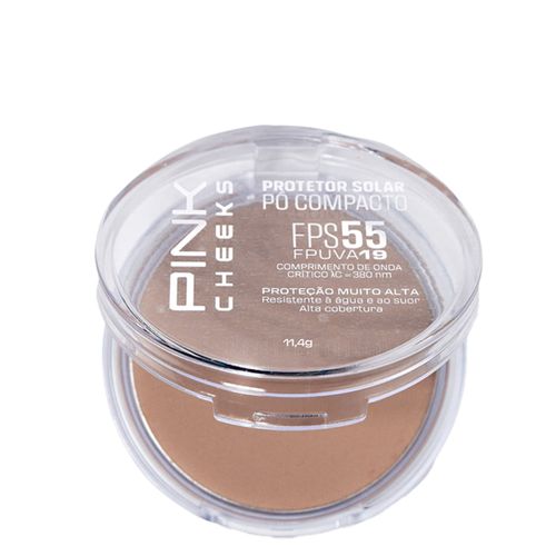 Pó Compacto Pink Cheeks Proteção Solar com Maquiagem Fps55 Fpuva19 Cor P30 11,4g Cor P30