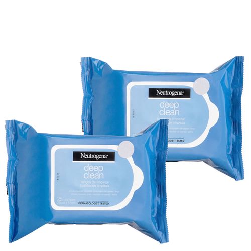 Kit  Lenço Demaquilante Neutrogena Deep Clean Intensive - 2 Unidades Kit