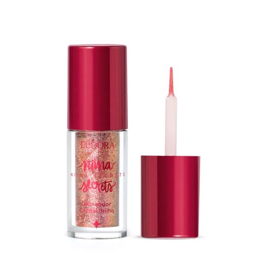 Delineador Eudora Niina Secrets Crystal Brilho Rose Gold Rose Gold