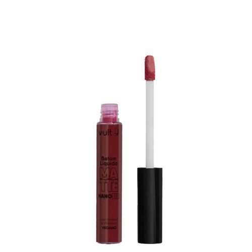 Batom Líquido Matte Vult Nano Hd Bordô 5ml Bordô