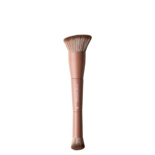 Pincel Mascavo Pro Series - Modelo 09: Duplo para Base e Corretivo Modelo 09