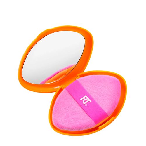 Esponja Puff 2 em 1 Real Techniques com Estojo Laranja
