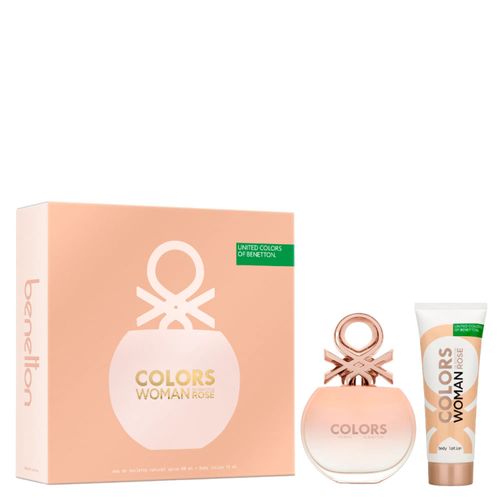 Kit Perfume United Colors of Benetton Sisterland Rose Feminino - Eau de Toilette 80ml + Loção Corporal 75ml Coffret