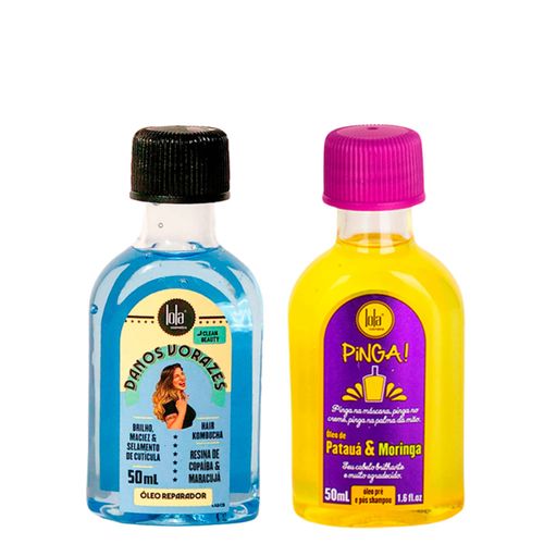 Kit Lola From Rio - Óleo Danos Vorazes 50ml + Óleo Pinga! Patauá & Moringa 50ml Kit