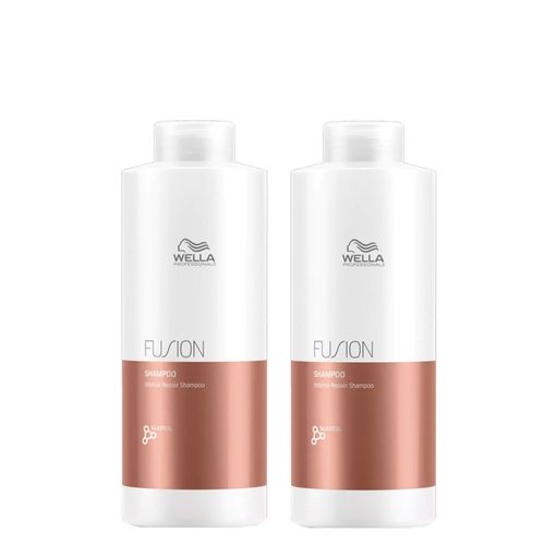 Kit Wella Professionals Fusion Shampoo 1000ml - 2 Unidades Kit