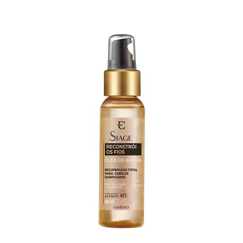 Óleo de Argan Capilar Eudora Siàge Reconstrói os Fios 60 ml 60 ml