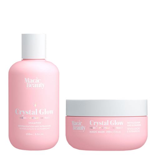 Kit Magic Beauty Crystal Glow - Shampoo 250ml + Máscara 200g Kit