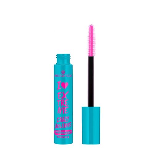 Máscara para Cílios de Volume Essence I Love Extreme À Prova D'Água Crazy Volume Preto 12ml À Prova D'Água Crazy Volume Preto