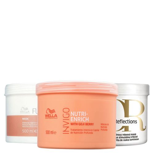 Kit de Cronograma Capilar Wella Professionals Profissional - 3 Produtos Kit